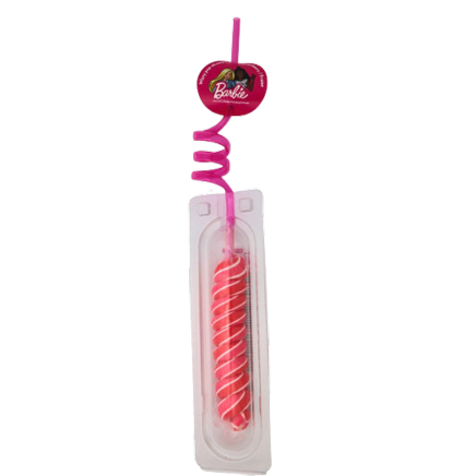 Barbie Wizzy Pop Straw Lollipop - Sparty Girl
