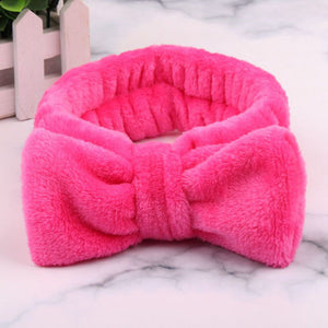 Pink Soft Bow Spa Headband - Sparty Girl