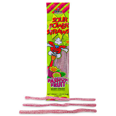 Sour Power Straws Passion Fruit - Sparty Girl