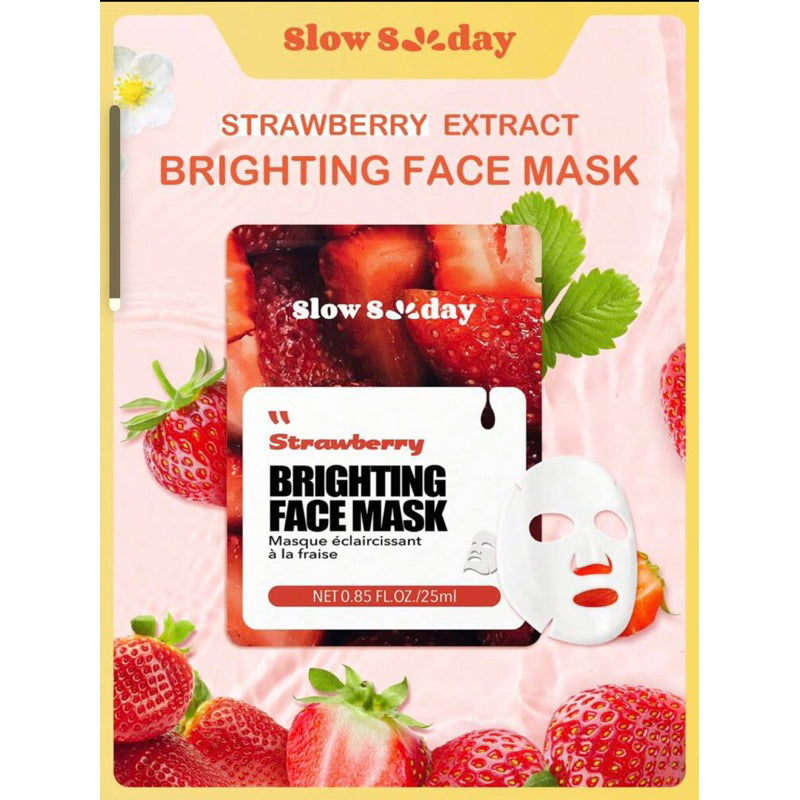 Strawberry Brightening Face Sheet Mask - Sparty Girl