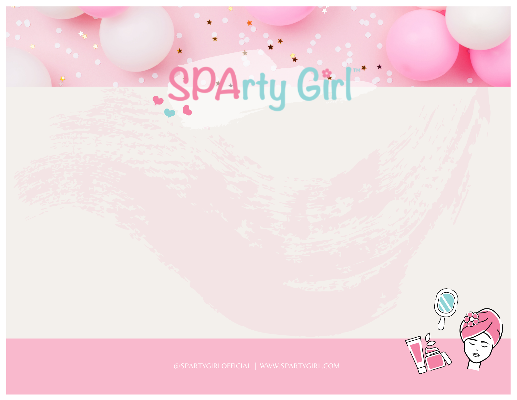 Balloon Card - Sparty Girl