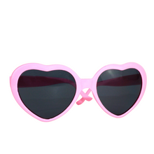 Load image into Gallery viewer, Teen/Adult Heart-Shaped Pink Sunglasses - Sparty Girl
