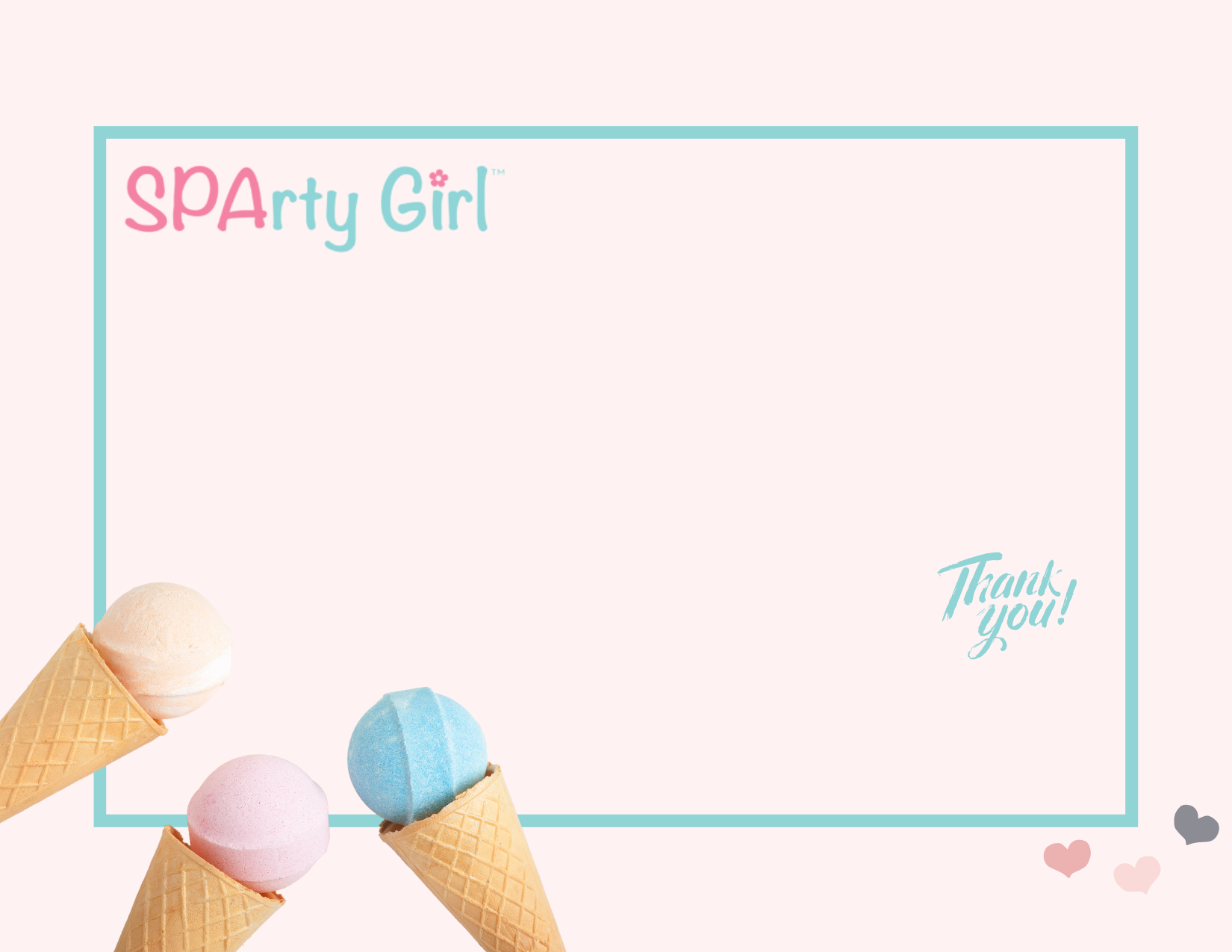 Ice Cream Card - Sparty Girl