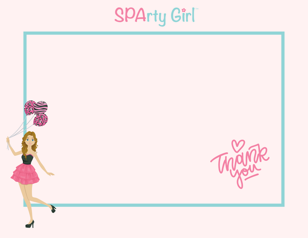 Thank you Card - Sparty Girl