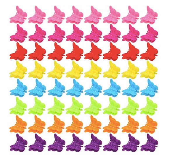 Pack of 5 90’s Butterfly Clips - Sparty Girl