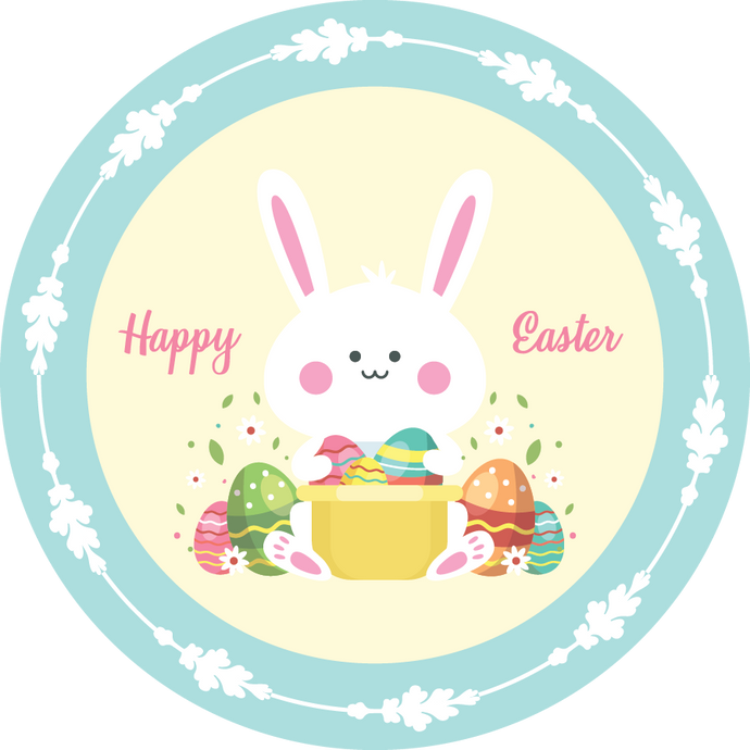 Happy Easter Sticker - Sparty Girl